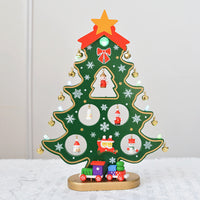 HKM-396755 Wooden Three-Dimensional Christmas Tree Ornaments – Various Designs and Heights