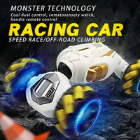 HKM-396883 Remote Control Stunt Twist Car Toy with Lights and Music for Indoor Outdoor Play
