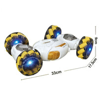 HKM-396883 Remote Control Stunt Twist Car Toy with Lights and Music for Indoor Outdoor Play