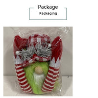 HKM-397075 Christmas Long-Legged Doll with Green Beard for Festive Home Decoration