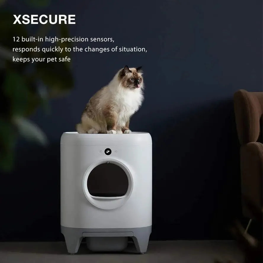 KTX-397075 Intelligent Self-Cleaning Cat Toilet with App Control and Dual Odour Removal
