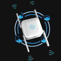 HKM-397139 Dual Frequency Wireless WiFi Extender AC24 with Lightning Protection for Home Networking