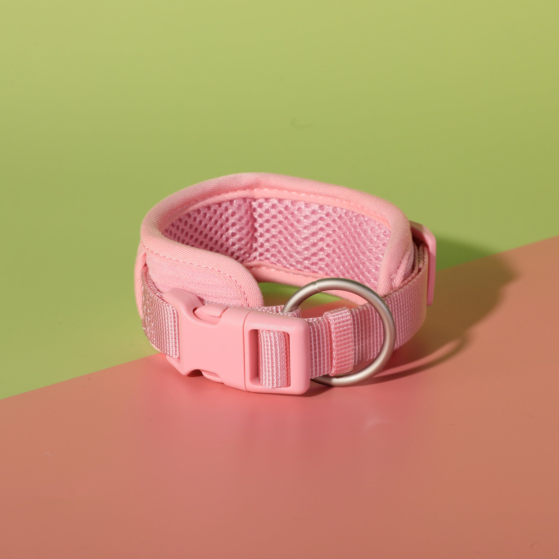 HKM-397331 Cherry Blossom Powder Pet Collar and Leash Set with Chest-Back Bag and Dog Walking Accessories