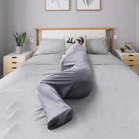 HKM-397459 Machine Washable Wearable Blanket Sleep Aid with Adjustable Foot Pocket - Soft Cooling Polyester for All Sleepers