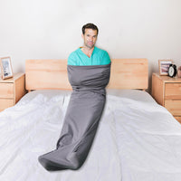 HKM-397459 Machine Washable Wearable Blanket Sleep Aid with Adjustable Foot Pocket - Soft Cooling Polyester for All Sleepers