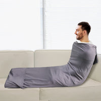 HKM-397459 Machine Washable Wearable Blanket Sleep Aid with Adjustable Foot Pocket - Soft Cooling Polyester for All Sleepers