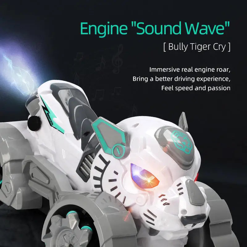 HKM-397459 Tiger Drift Spray Racing Remote Control Car - 1/12 Scale Electric Toy for Kids 5 Years & Up, 50m Range