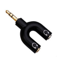 HKM-397523 3.5mm Audio Adapter Headset Splitter for Mobile Devices and Car Audio