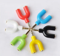 HKM-397523 3.5mm Audio Adapter Headset Splitter for Mobile Devices and Car Audio