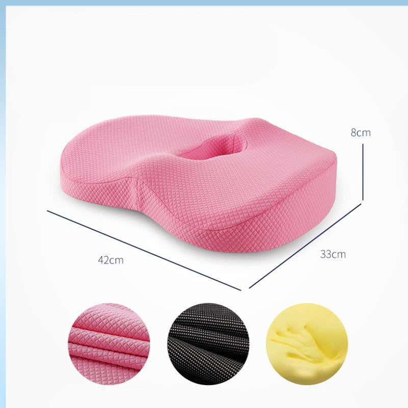 HKM-397587 Comfortable Memory Foam Cushion for Long Sitting Sessions - 3D Air Layer Design, Navy