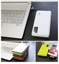 HKM-397651 10,000 mAh Portable LCD Display Power Bank - Universal Polymer Lithium Ion Battery
