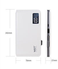 HKM-397651 10,000 mAh Portable LCD Display Power Bank - Universal Polymer Lithium Ion Battery