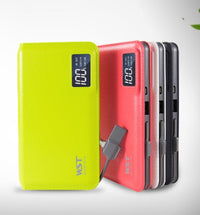 HKM-397651 10,000 mAh Portable LCD Display Power Bank - Universal Polymer Lithium Ion Battery