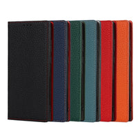 HKM-397715 Genuine Litchi Leather Case for Galaxy S24 Ultra - Multiple Colors Available