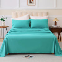 HKM-397779 Cloud-Like Comfort 4-Piece Cotton Blend Bed Set with Eco-Friendly Dyes