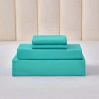 HKM-397779 Cloud-Like Comfort 4-Piece Cotton Blend Bed Set with Eco-Friendly Dyes