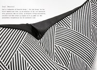 HKM-397907 Black and White Striped Geometric Pillow Cover for Home Décor, Available in Multiple Sizes