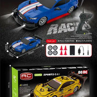 HKM-398035 2.4GHz 1/20 Scale 4WD RC Drift Car Toy for Kids with Remote Control, LED Lights, and Ready-to-Run Features