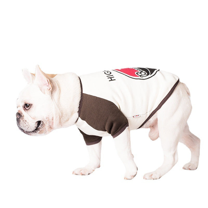 HKM-398035 Leisure Cotton Khaki Pet Sweater for Dogs in Multiple Sizes