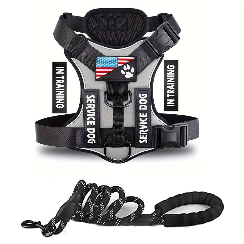 HKM-398099 Adjustable Nylon Chest Strap and Leash for Pet Dogs in Multiple Colors