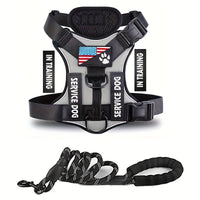 HKM-398099 Adjustable Nylon Chest Strap and Leash for Pet Dogs in Multiple Colors