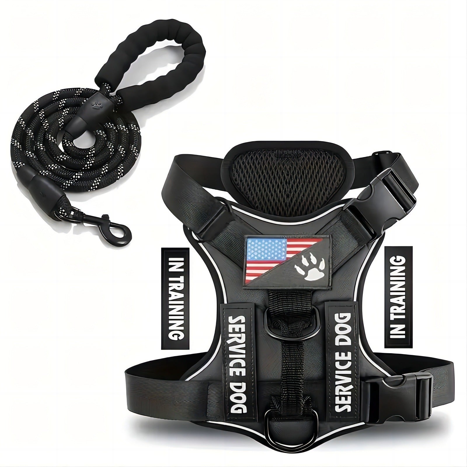HKM-398099 Adjustable Nylon Chest Strap and Leash for Pet Dogs in Multiple Colors
