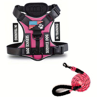 HKM-398099 Adjustable Nylon Chest Strap and Leash for Pet Dogs in Multiple Colors