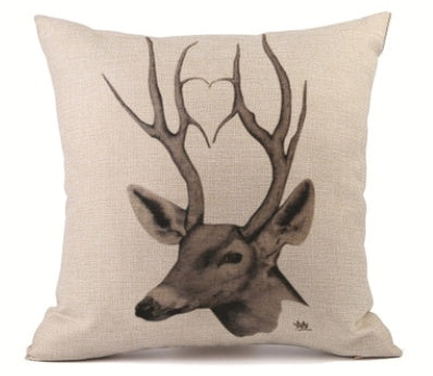 HKM-398163 Personalized Linen Pillowcase for Car and Sofa Lumbar Support