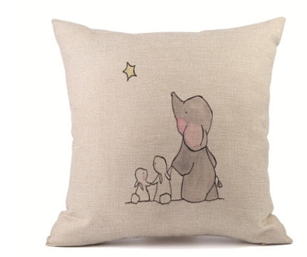 HKM-398163 Personalized Linen Pillowcase for Car and Sofa Lumbar Support