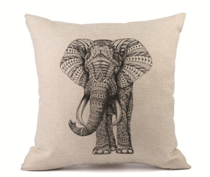 HKM-398163 Personalized Linen Pillowcase for Car and Sofa Lumbar Support