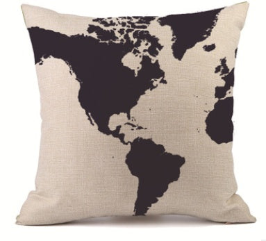 HKM-398163 Personalized Linen Pillowcase for Car and Sofa Lumbar Support
