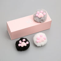 HKM-398227 Cat Paw Print Shape Black And White Gray Three-color Cat