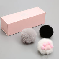 HKM-398227 Cat Paw Print Shape Black And White Gray Three-color Cat