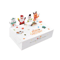 HKM-398227 Christmas Tree Gift Boxes, 10 Pack, Cartoon Design, 15x9x4cm, Paper Material