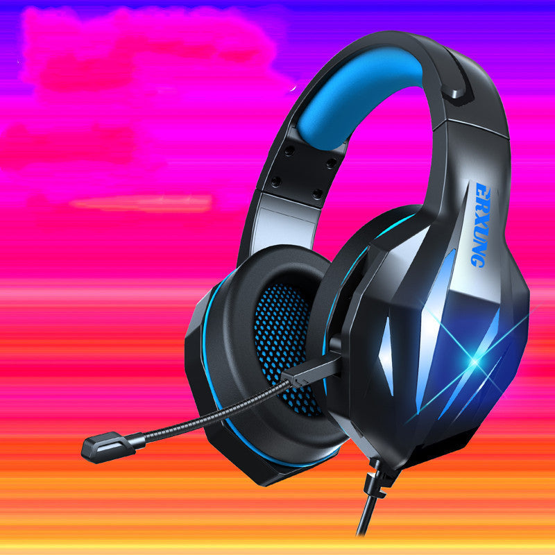 HKM-398291 Luminous Wired Gaming Headset with Mic - 3.5mm Connection, 50mm Speakers, Durable Braided Cable