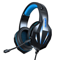 HKM-398291 Luminous Wired Gaming Headset with Mic - 3.5mm Connection, 50mm Speakers, Durable Braided Cable