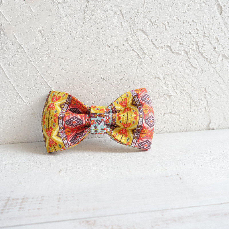 HKM-398483 Stylish Polyester Dog Bow Tie Collar - XS to XL Sizes Available