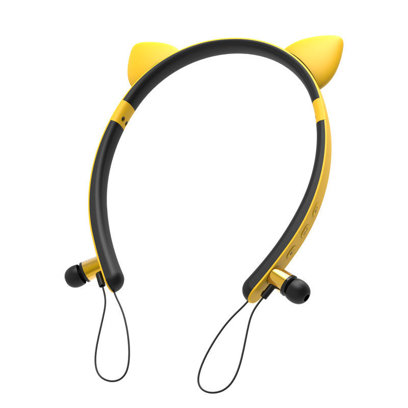 HKM-398675 Cat Ear Bluetooth Headset - Wireless Stereo with Call Function and Battery Display