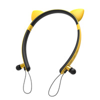 HKM-398675 Cat Ear Bluetooth Headset - Wireless Stereo with Call Function and Battery Display