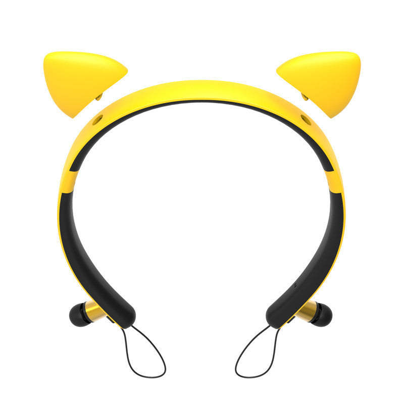 HKM-398675 Cat Ear Bluetooth Headset - Wireless Stereo with Call Function and Battery Display