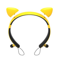HKM-398675 Cat Ear Bluetooth Headset - Wireless Stereo with Call Function and Battery Display
