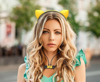 HKM-398675 Cat Ear Bluetooth Headset - Wireless Stereo with Call Function and Battery Display
