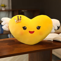 HKM-398739 Angel Wings Plush Cushion Toy - Love Design, Super Soft, 50cm Height, Multiple Colors for Ages 4-6