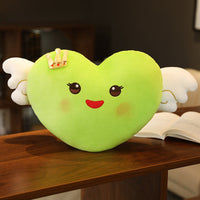 HKM-398739 Angel Wings Plush Cushion Toy - Love Design, Super Soft, 50cm Height, Multiple Colors for Ages 4-6