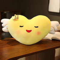 HKM-398739 Angel Wings Plush Cushion Toy - Love Design, Super Soft, 50cm Height, Multiple Colors for Ages 4-6