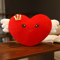 HKM-398739 Angel Wings Plush Cushion Toy - Love Design, Super Soft, 50cm Height, Multiple Colors for Ages 4-6