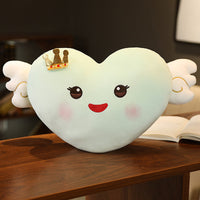 HKM-398739 Angel Wings Plush Cushion Toy - Love Design, Super Soft, 50cm Height, Multiple Colors for Ages 4-6