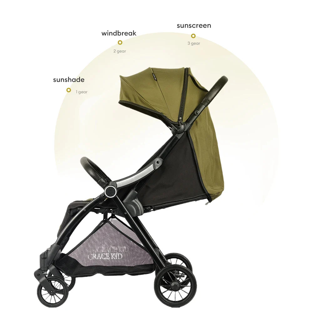 KTX-398803 Compact Folding Stroller for Babies - Travel-Friendly Design and Lightweight Convenience