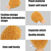 HKM-398803 Durable Plush Chicken Drumstick Chew Toy for Dogs - Soft, Sound-Attracting Design for Training and Play