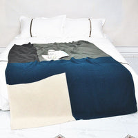 HKM-398931 Bohemian Knitted Blanket in Vibrant Colors for Office or Sofa Use